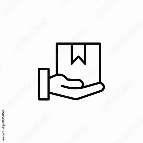 package delivery icon sign vector