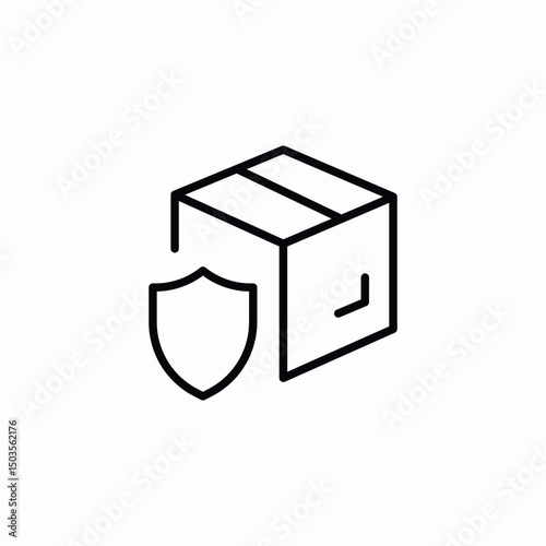 package protection icon sign vector