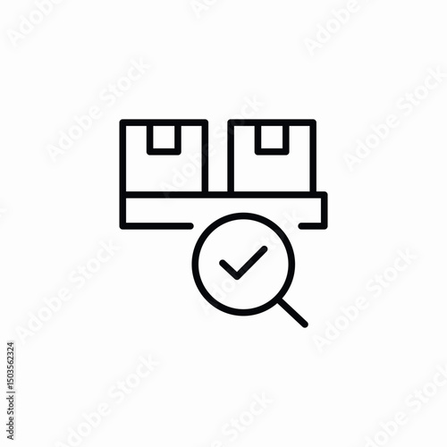 shelf package icon sign vector