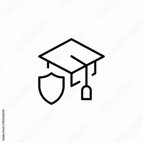 student protection icon sign vector