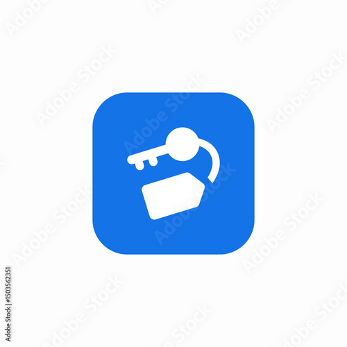 tag keys icon sign vector