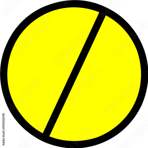vector illustration of a yellow pill