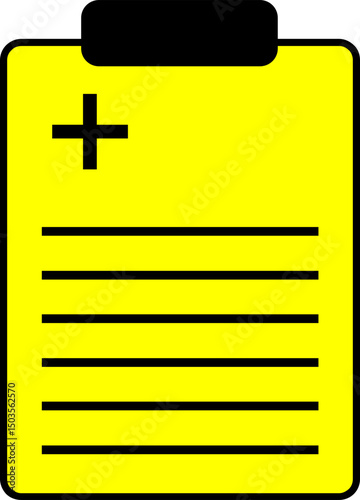 vector illustration of a yellow folder with a cross mark