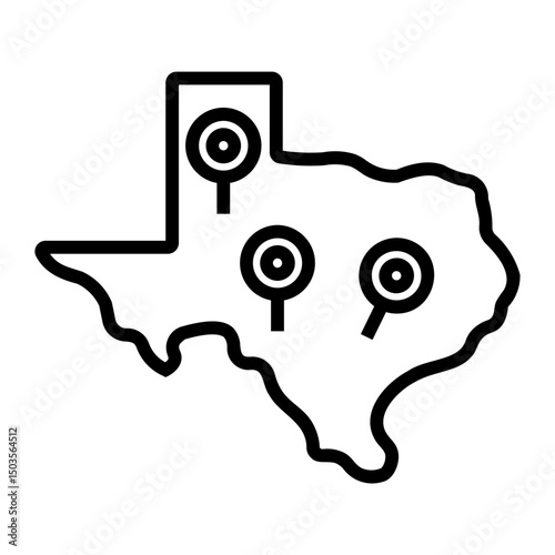 mapping Line Icon