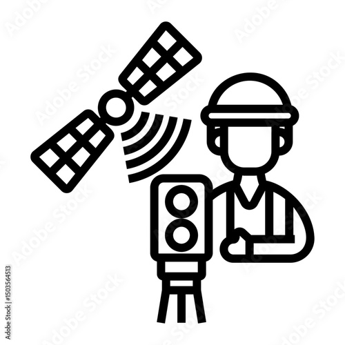 mapping Line Icon