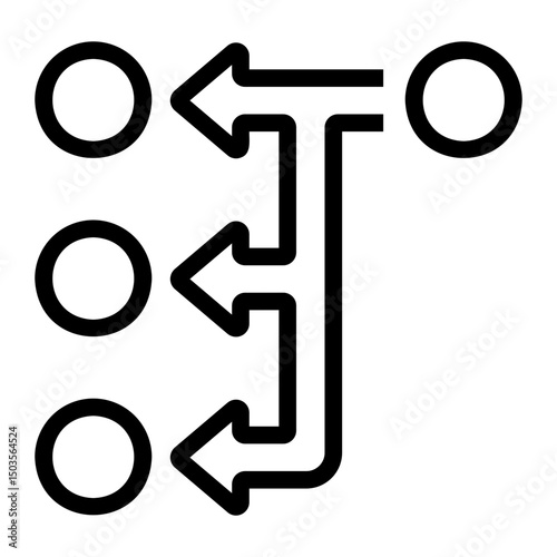 mapping Line Icon
