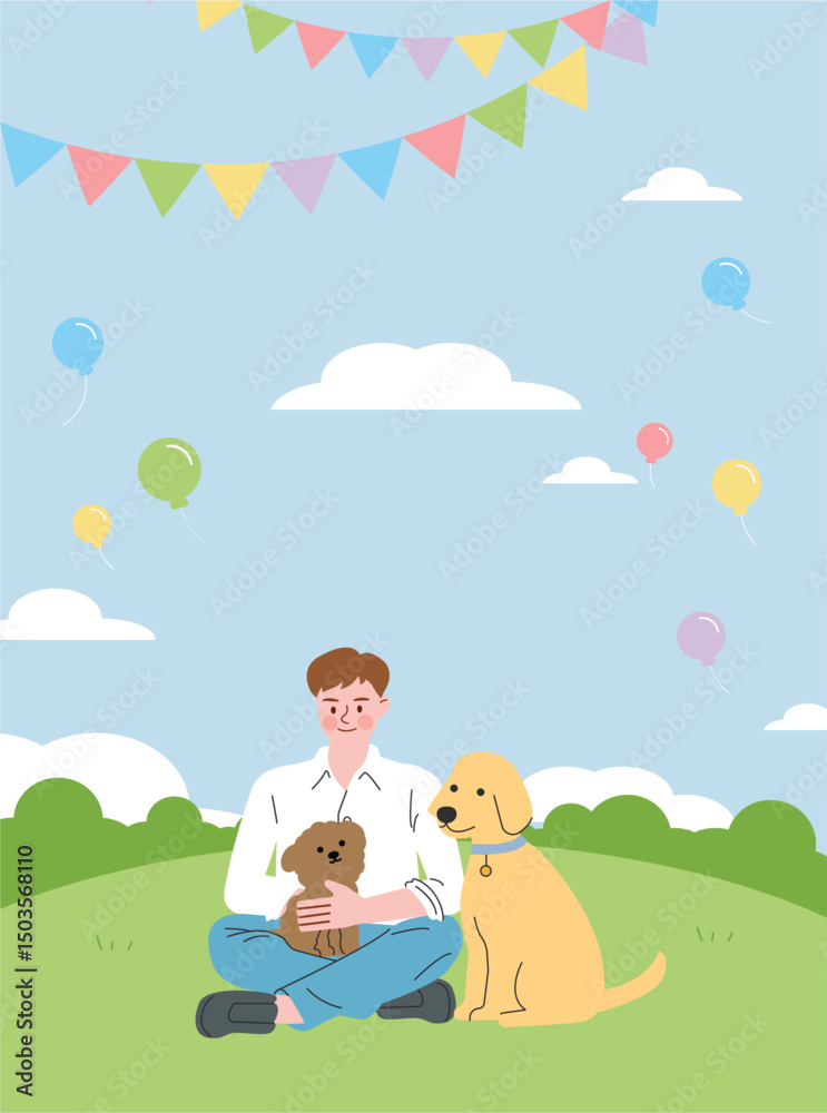 Fototapeta premium pet picnic.eps