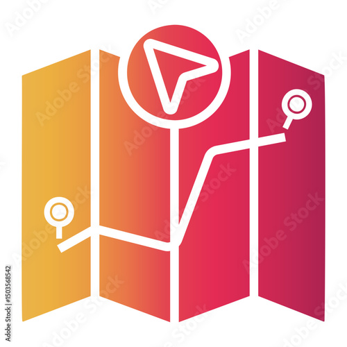 mapping Gradient icon
