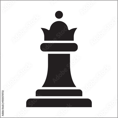Bishop chess piece icon. Icon symbol of minister, setting, strategy, secretary, chancellor, offense. Thin line icon. Vector illustration.