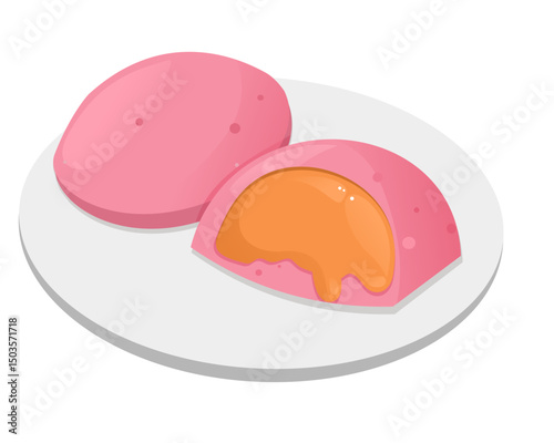 ham and cheese with white background