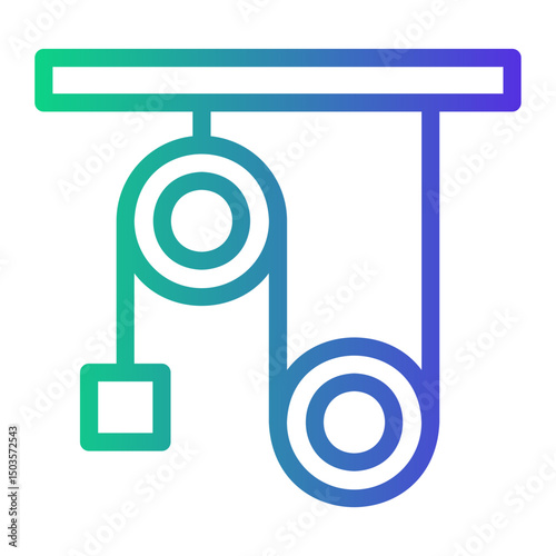 physics Line Gradient Icon