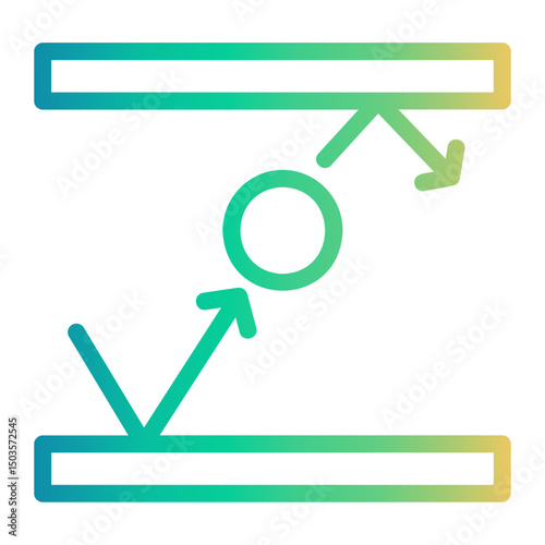 physics Line Gradient Icon