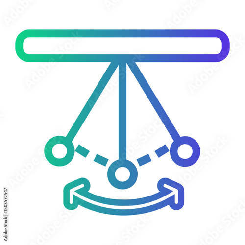 physics Line Gradient Icon