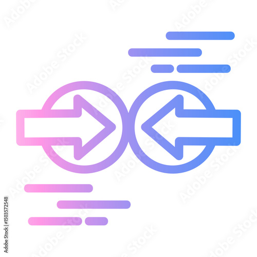 physics Line Gradient Icon