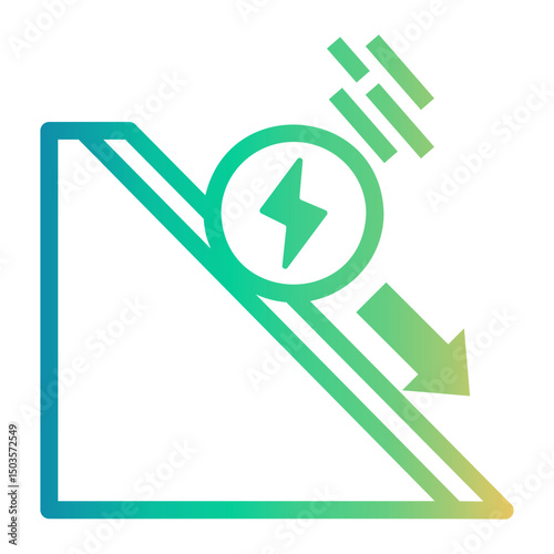 physics Line Gradient Icon