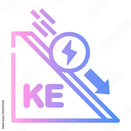 physics Line Gradient Icon