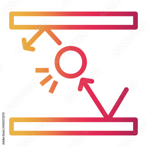 physics Line Gradient Icon