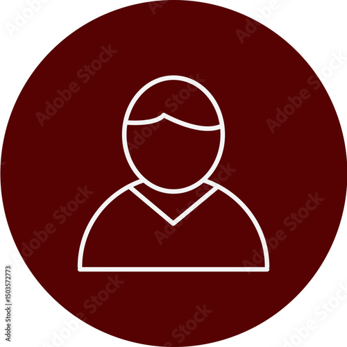 Clients Vector Brown Circle Icon Design