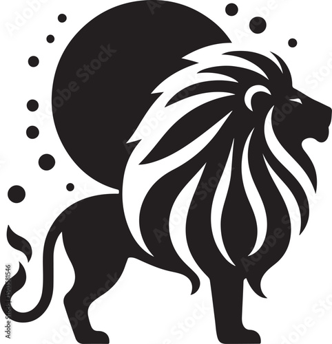 Lion Vector Silhouette Icon