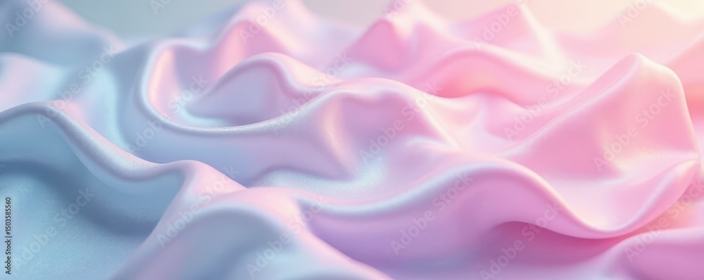 Obraz premium Shimmering pearlescent paper, subtle pastel iridescence Luxurious, smooth finish , soft, subtle, texture background