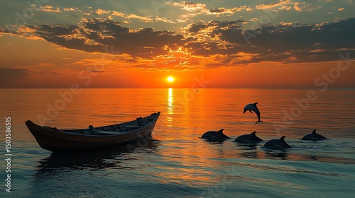 Wallpaper Mural A breathtaking sunrise view at Lovina Beach Bali with Torontodigital.ca