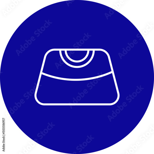 Kleptomania Vector Line Blue Circle Icon Design