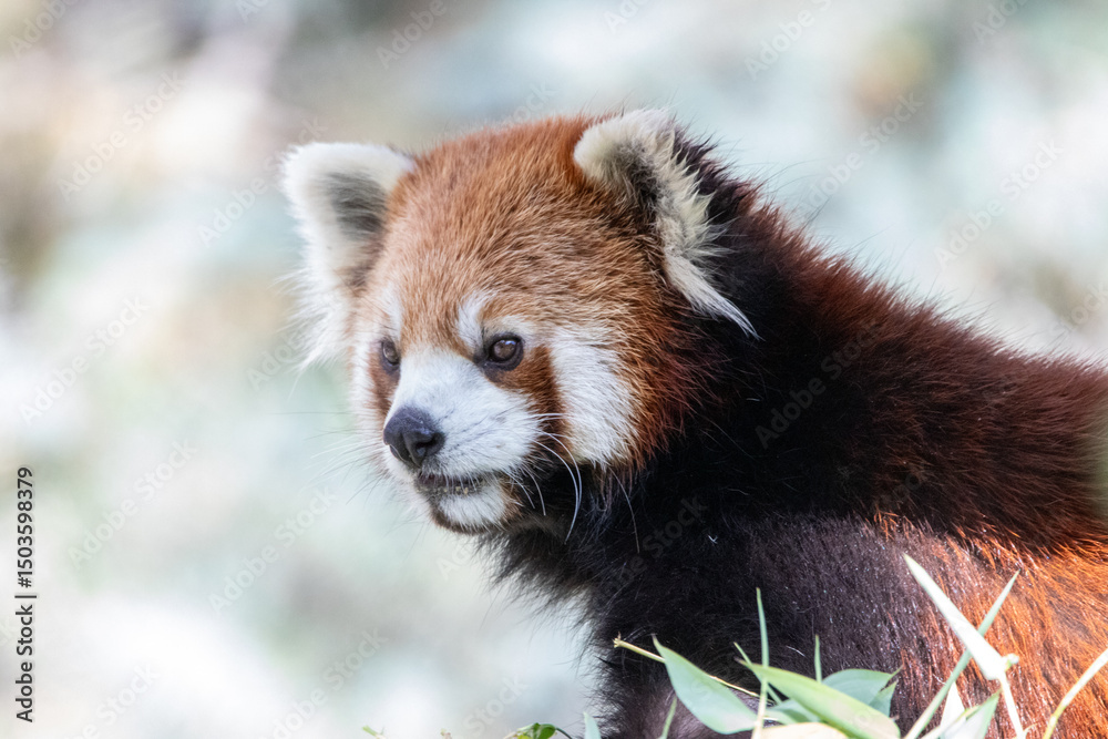 Fototapeta premium A red panda at a local zoo