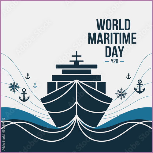 Celebrate maritime heritage, safety, and sustainability with bold, ocean-themed flyer design.