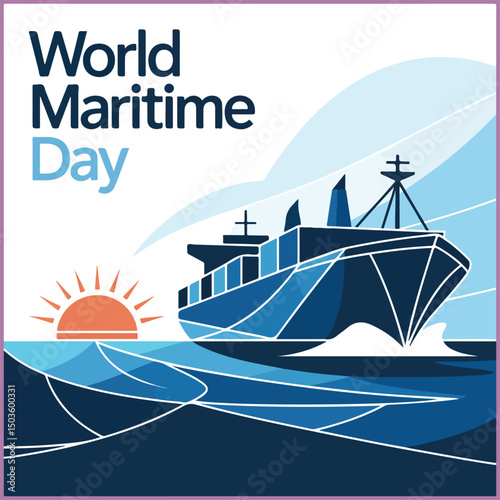 Celebrate maritime heritage, safety, and sustainability with bold, ocean-themed flyer design.