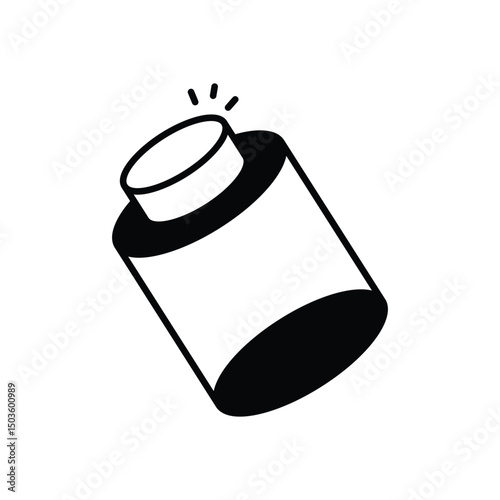Pill Bottle vector icon