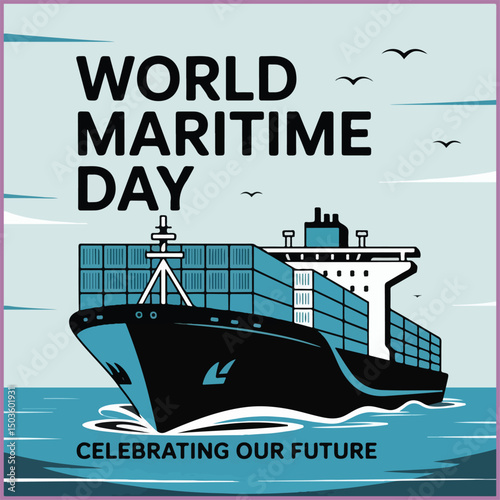 Celebrate maritime heritage, safety, and sustainability with bold, ocean-themed flyer design.