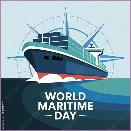 Celebrate maritime heritage, safety, and sustainability with bold, ocean-themed flyer design.
