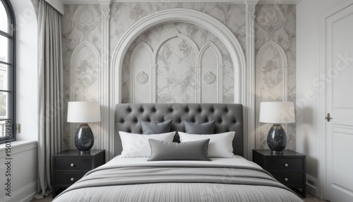 bedroom in hotel photo