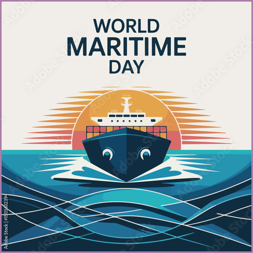 Celebrate maritime heritage, safety, and sustainability with bold, ocean-themed flyer design.
