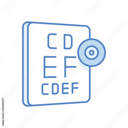 Eye Exam vector icon
