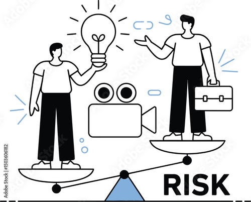 Balancing risk and innovation in business with idea generation and investment decisions
