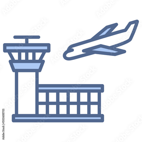 Arrival Blue Icon