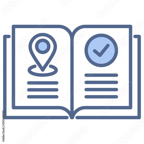 Guide Book Blue Icon
