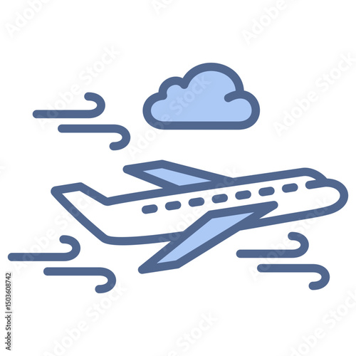 Flight Blue Icon