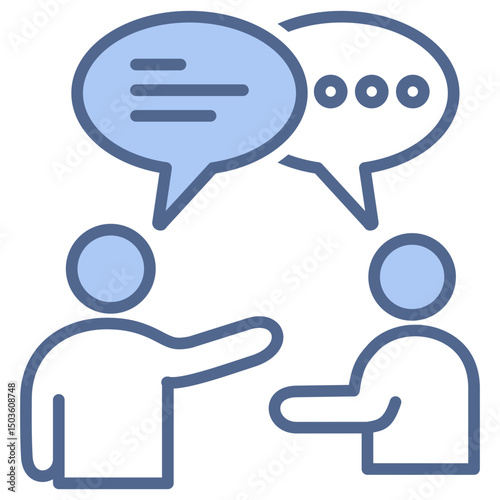 Interview Blue Icon