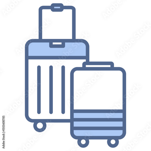 Luggage Blue Icon