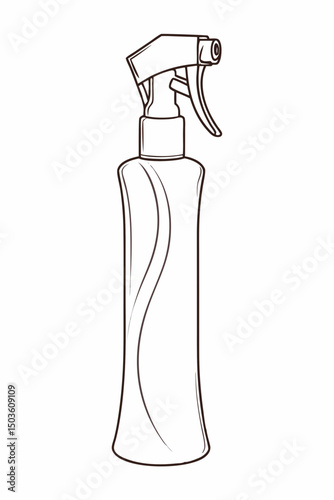 Hair Spray Vector Design Showcasing a Sleek and Modern Styling Bottle for Hair Care