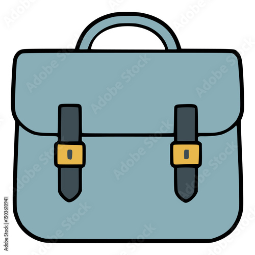 satchel bag fashion flat color vector illustration template design