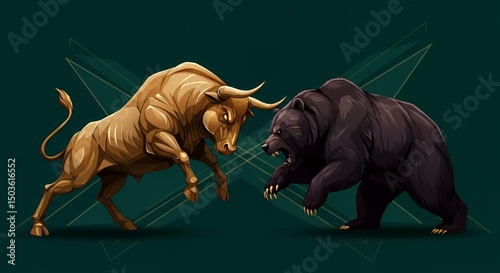 Bull vs Bear: A Financial Market Showdown