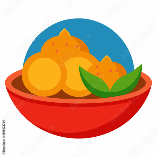 Nachos testy food vector on white background.
