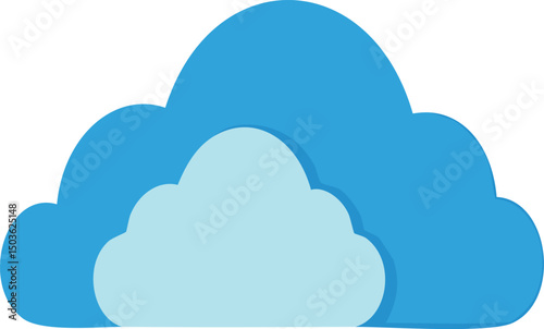 clouds blue illustration vector