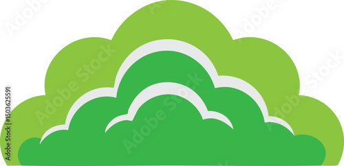 vector illustration of a bush
