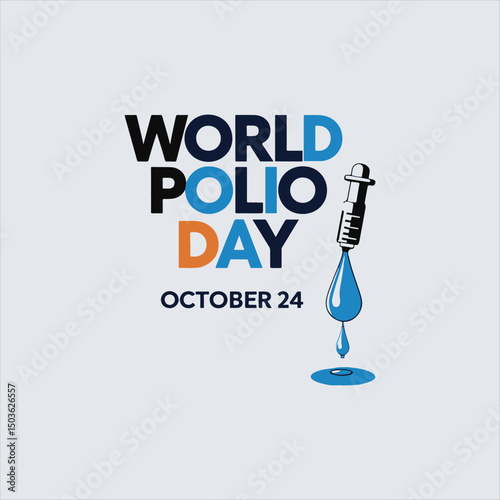 World Polio Day Vector Design,
Polio Awareness Day Dropper Illustration,
October 24 World Polio Day Poster,
Medical Dropper Icon for Polio Day,
Polio Prevention Campaign Vector,
