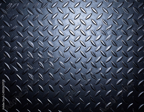 Textured Steel: An extreme close-up captures the rugged texture of industrial diamond plate steel. This image conveys strength, resilience, and a hint of metallic allure.