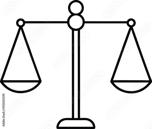 scales of justice line art